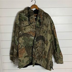 DUXBAK RealTree Hardwood Camo Outdoor Hunting Hood Jacket Coat Insulated Mens XL